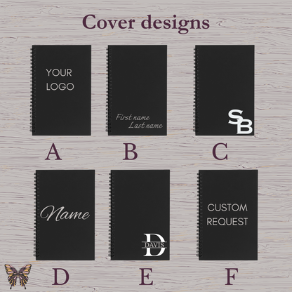 Personalized Engraved Spiral Journal
