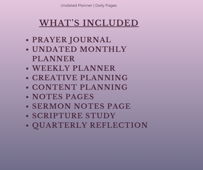 Creating With Purpose | Digital Faith Planner for Christian Women | Bible Study, Prayer, Creative Business & Life Organization