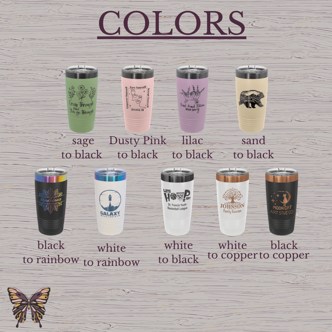 Female Veteran Engraved Tumbler – Veteran Gift for Women, 20 oz