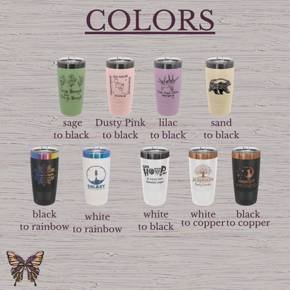 Female Veteran Engraved Tumbler – Veteran Gift for Women, 20 oz