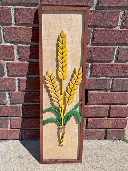 Wheat | Dimensional Wood Wall Art