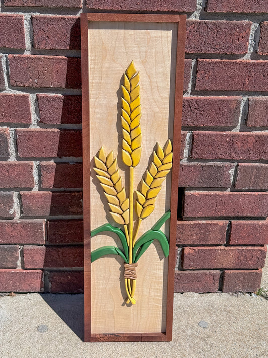 Wheat | Dimensional Wood Wall Art