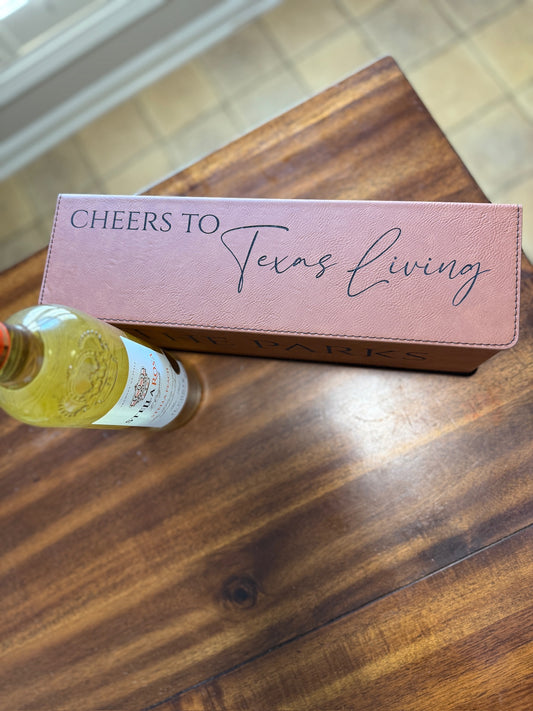 Personalized Wine Box Gift Set – Includes 4 Tools | Elegant Magnetic Closure